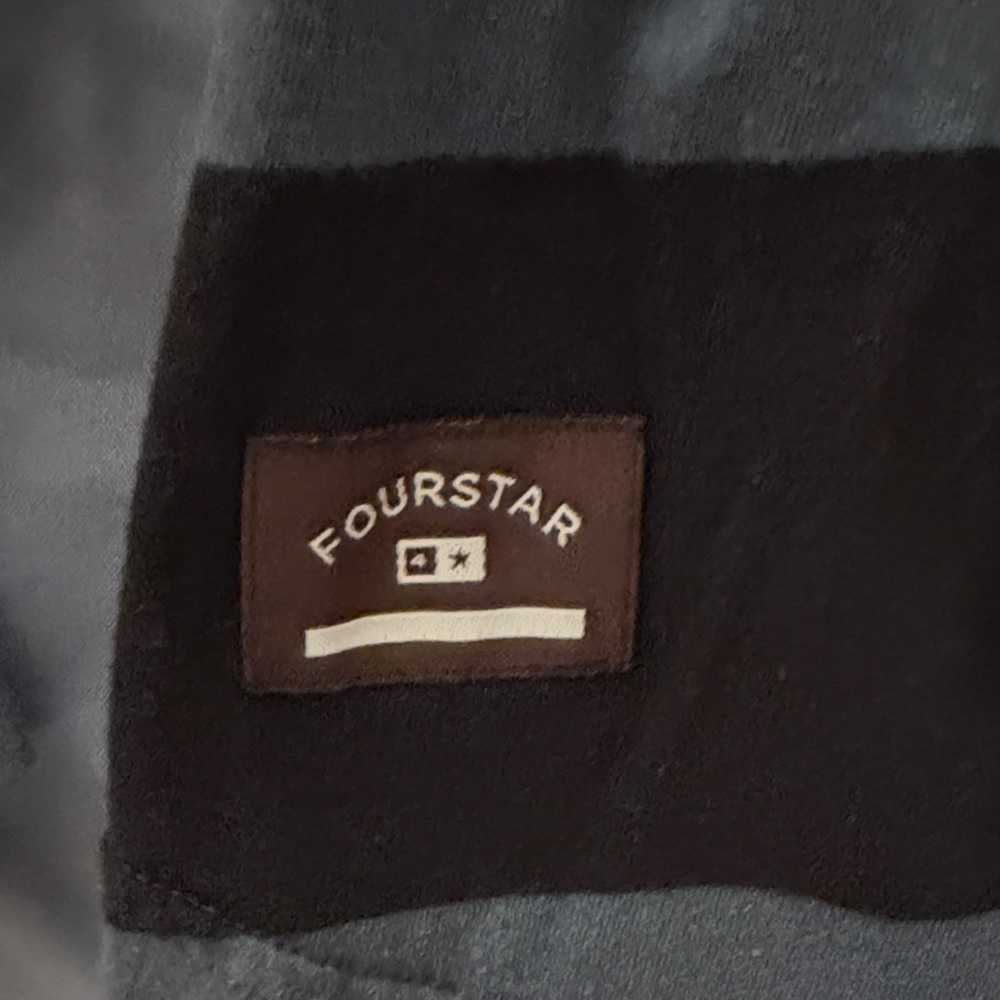 Vintage fourstar Striped Black and Gray Men's Shirt - Picture 3 of 3
